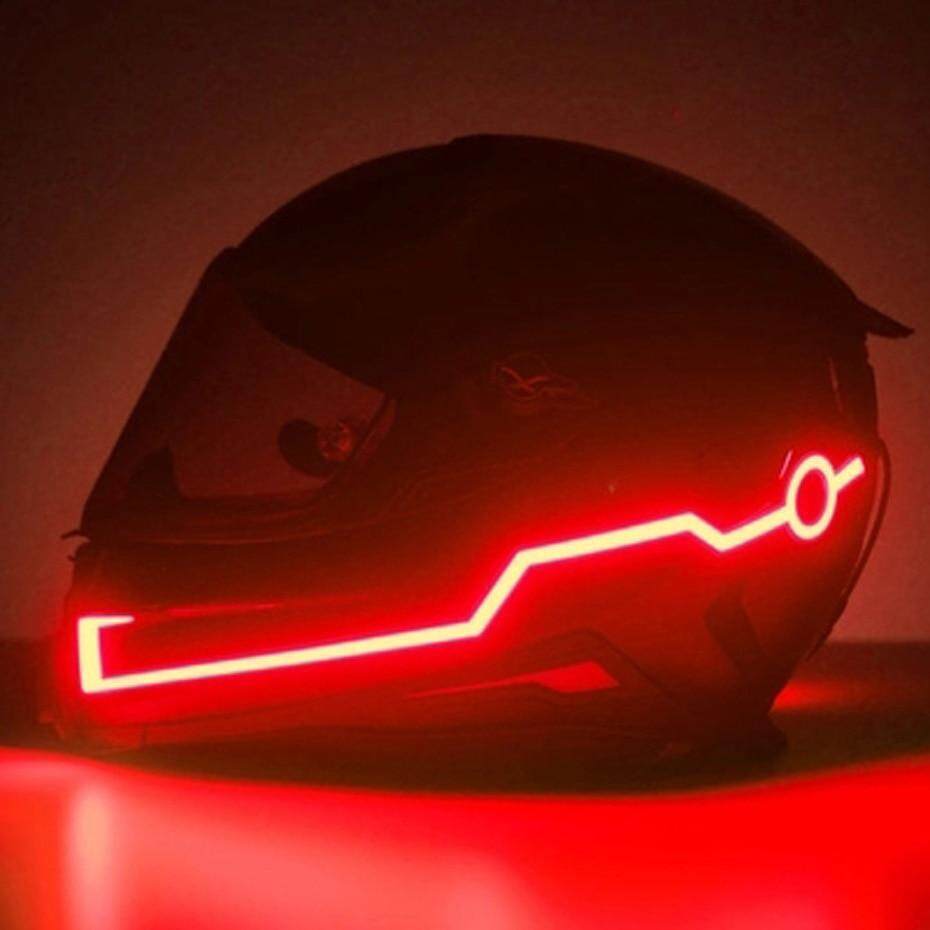 Tiras Capacete LED autocolante cor vermelho