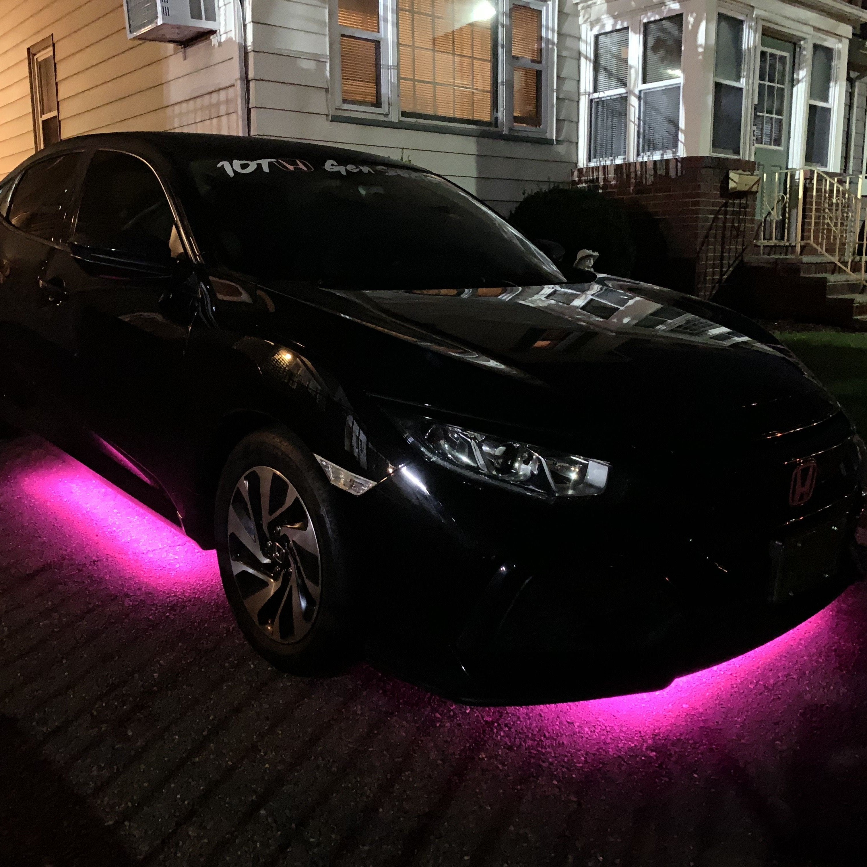 Carro com UnderGlow RGB LED Iluminação Exterior Roxo