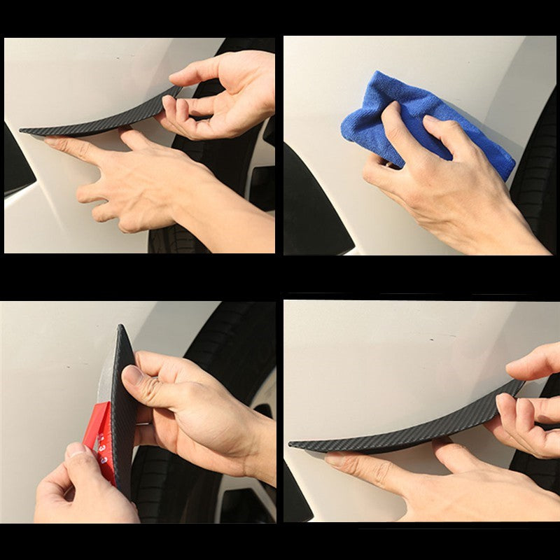 instalação da Ventilação Guelras Tubarão Tripla para personalização de exterior, montagem em carro branco com cola 3m